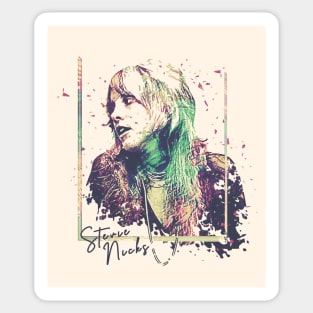 Stevie Nicks The Broken Frame Retro Fan Art Sticker